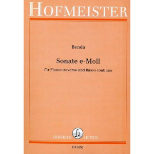 Sonate e-Moll für Flöte und Bc