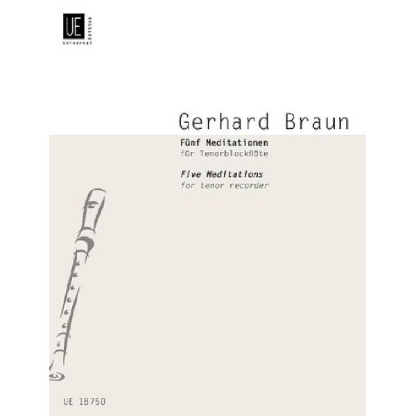 5 Meditationen für Tenorblockflöte solo