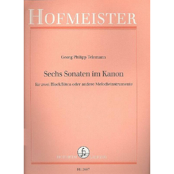 6 Sonaten im Kanon für