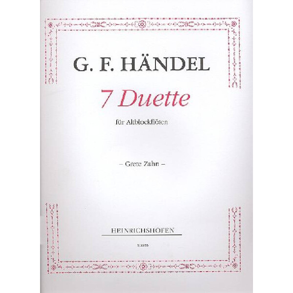 7 Duette für 2 Altblockflöten