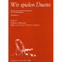 Wir spielen Duette Reihe B Band 1