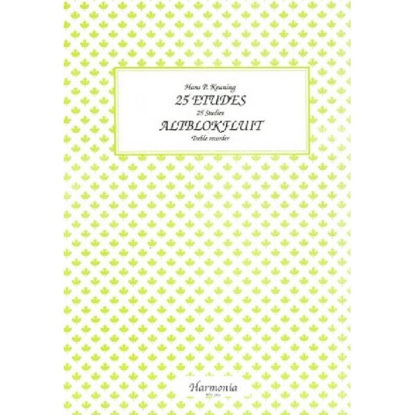 25 etudes for altblokfluit
