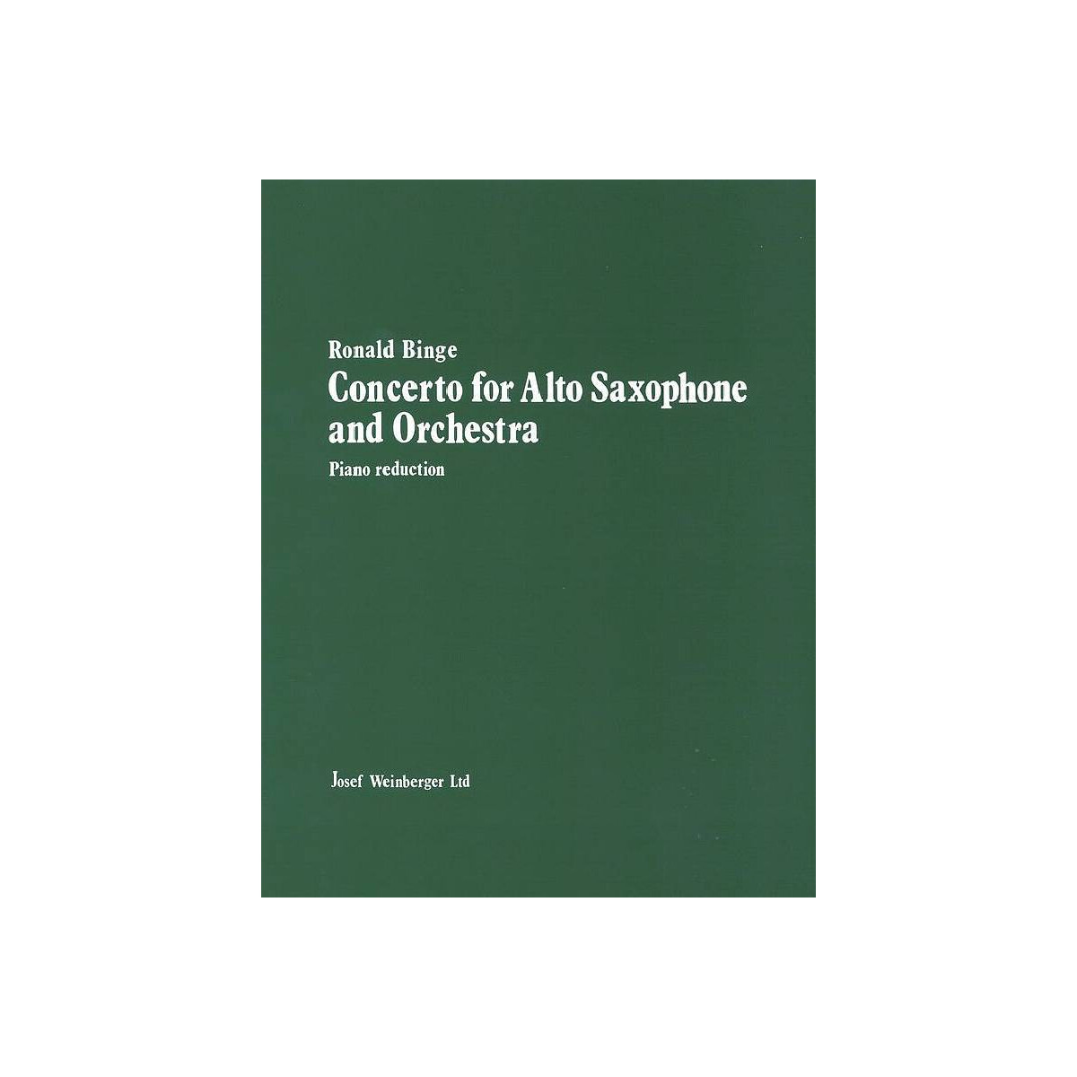 Concerto for alto saxophone and orchestra