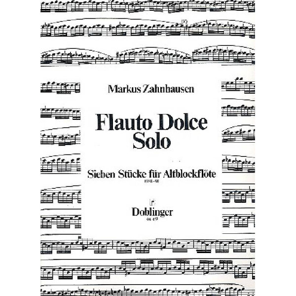 Flauto dolce solo 7 Stücke für