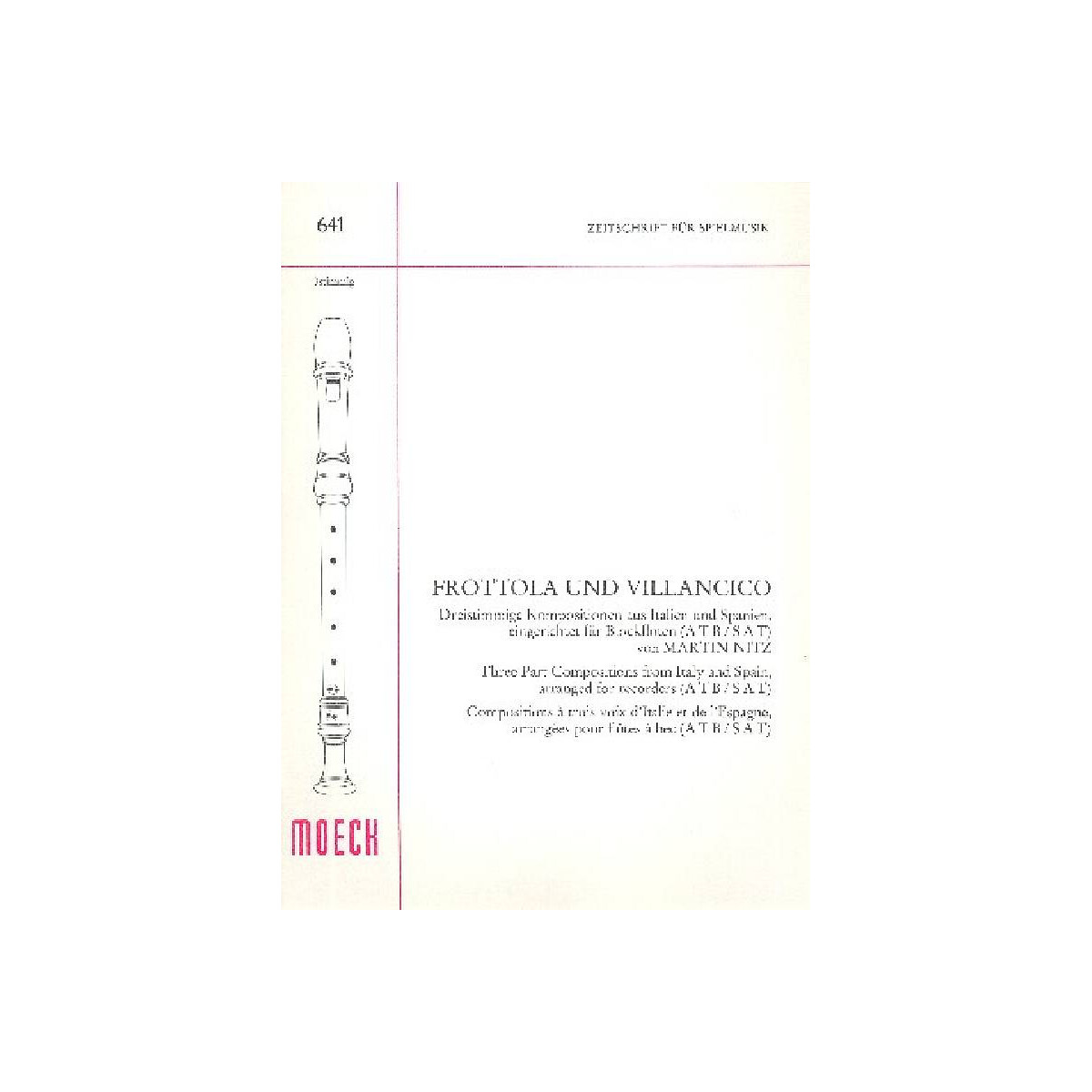 Frottola und Villancico Dreistimmige