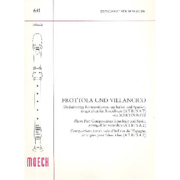 Frottola und Villancico Dreistimmige