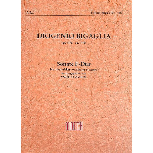 Sonate für Altblockflöte und Bc