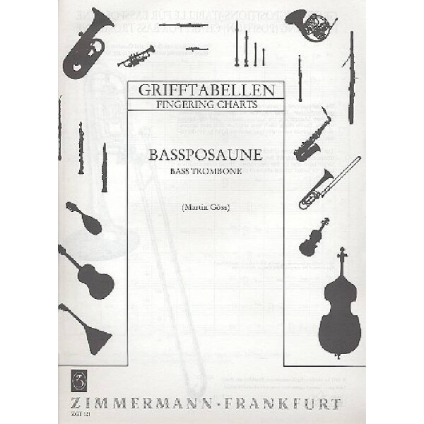 Grifftabelle für Baßposaune