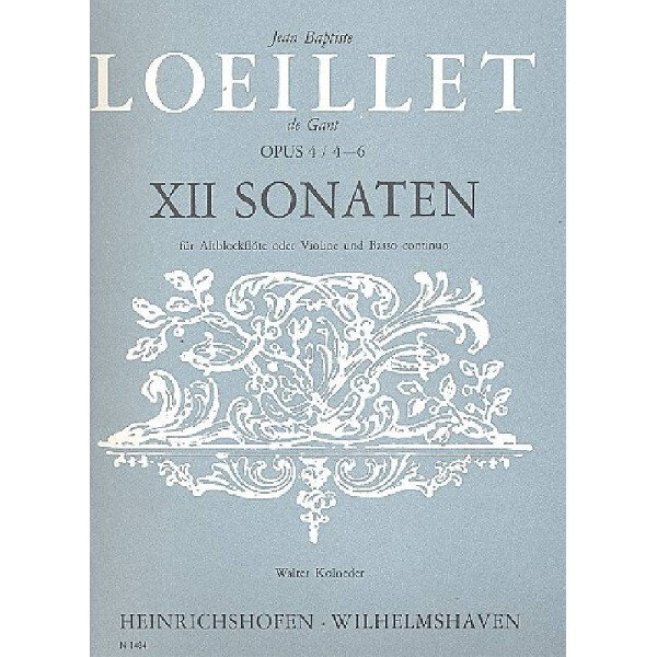 12 Sonaten op.4 Band 2 (Nr.4-6)
