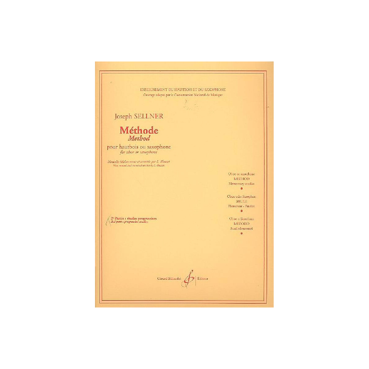 Méthode pour hautbois ou saxophone vol.2