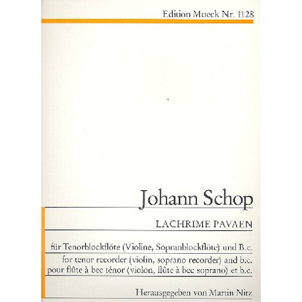 Lachrime pavaen für Tenorblockflöte