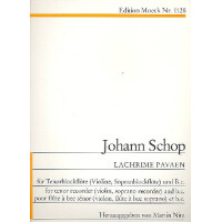 Lachrime pavaen für Tenorblockflöte