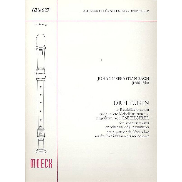 3 Fugen für 4 Blockflöten (SATB)