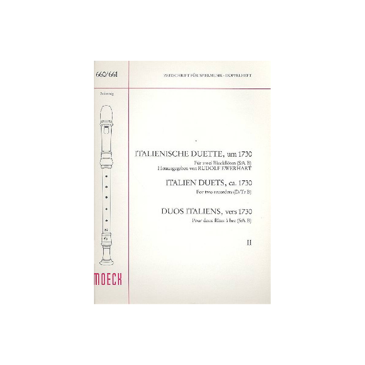 Italienische Duette um 1730 Band 2 box