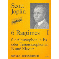 6 Ragtimes für Altsaxophon in Es