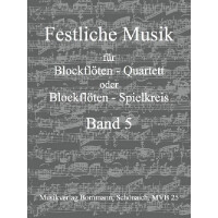 Feuerwerksmusik für 4 Blockflöten (SATB)