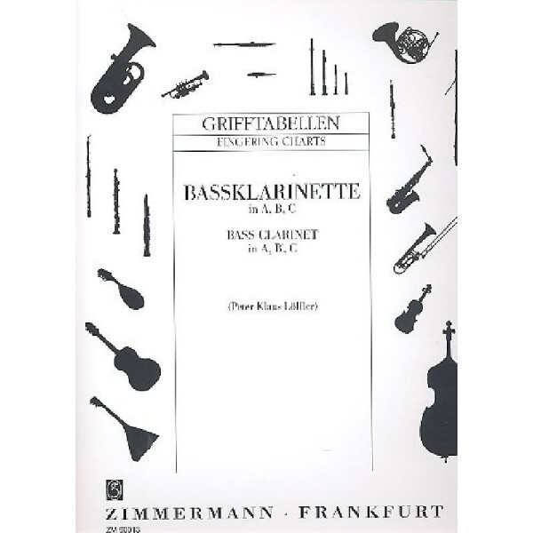 Grifftabelle für Bassklarinette