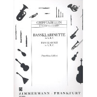 Grifftabelle für Bassklarinette