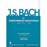 15 Zweistimmige Inventionen fuer