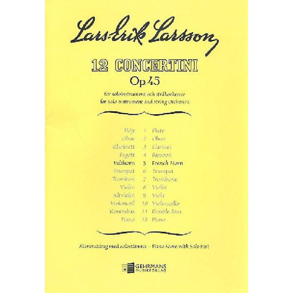 Concertino op.45,5 for horn in f