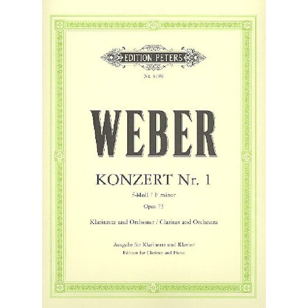 Konzert f-Moll Nr.1 op.73 für Klarinette und Orchester