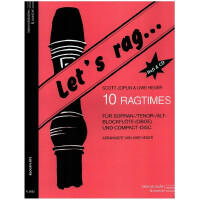 Lets rag (+CD) für Blockflöte (SAT, Oboe)