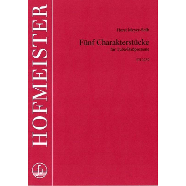 5 Charakterstücke für Tuba (Bassposaune)