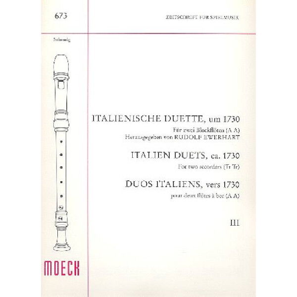 Italienische Duette Band 3