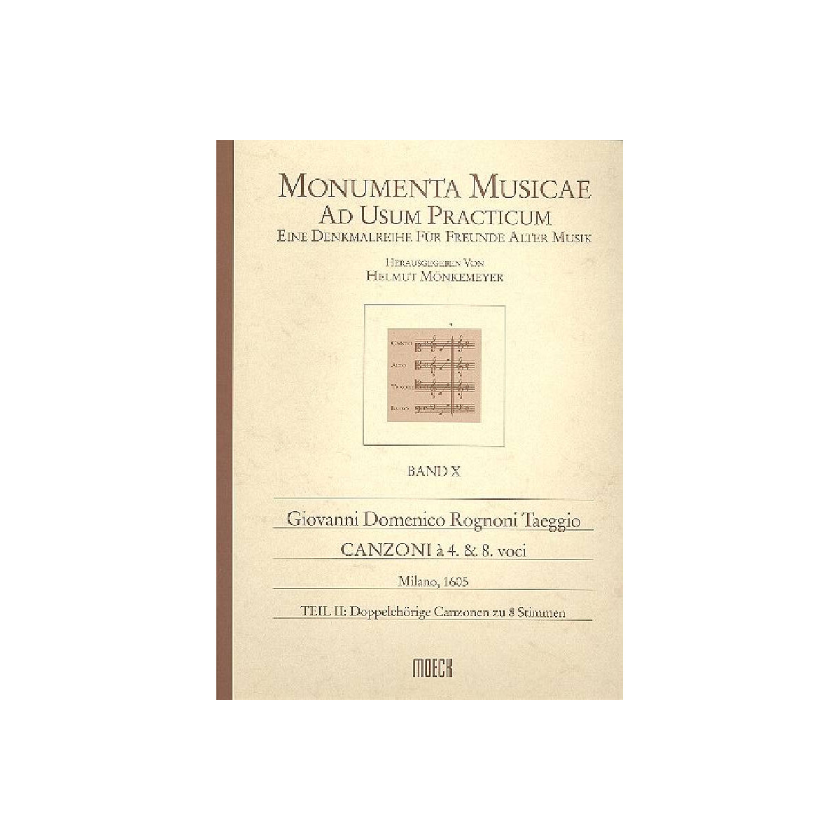 Canzoni à 4 e 8 voci Band 2 box