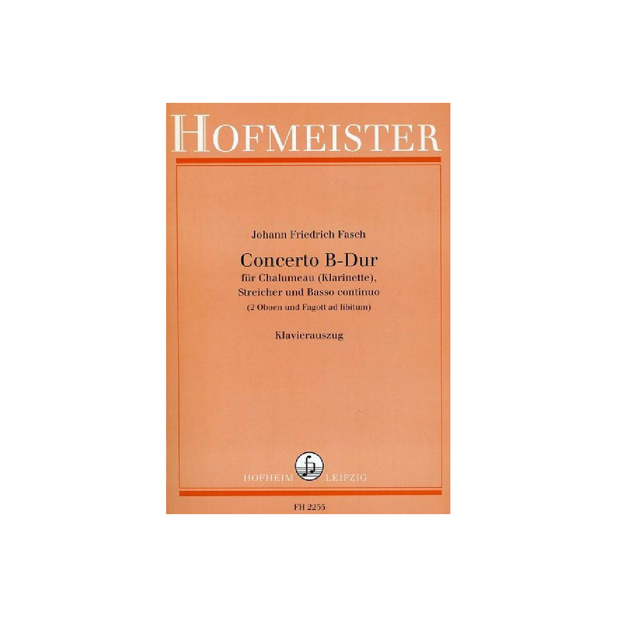 Konzert B-Dur für Chalumeau (Klarin box