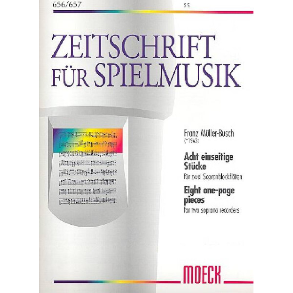 8 einseitige Stücke