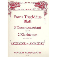 3 Duos concertant für 2 Klarinetten