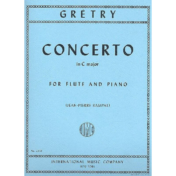 Concerto C major for flute and piano