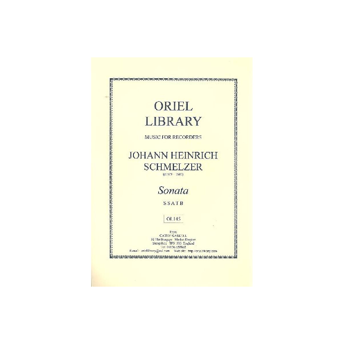 Sonata for 5 recorders (SSATB) box