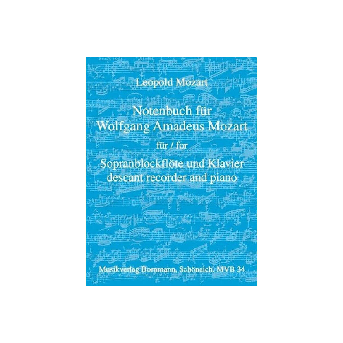 Notenbuch für Wolfgang Amadeus box