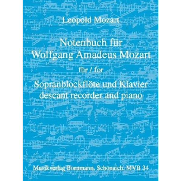 Notenbuch für Wolfgang Amadeus