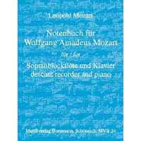 Notenbuch für Wolfgang Amadeus