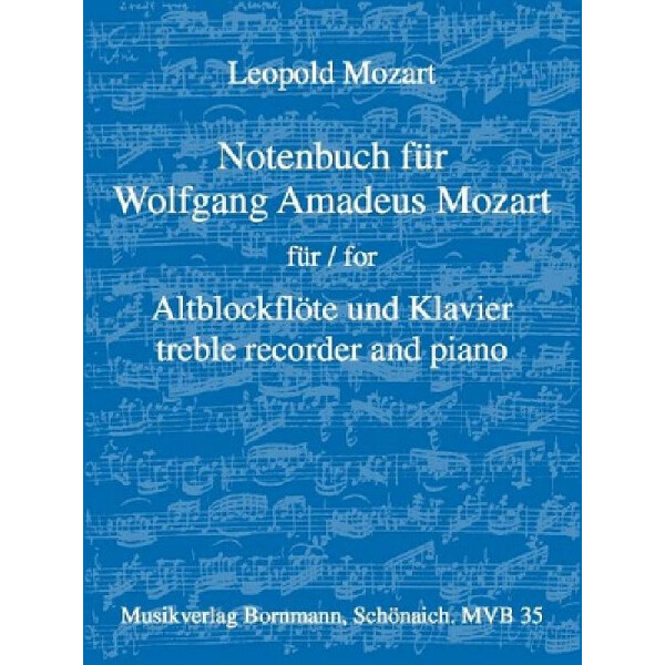 Notenbuch für Wolfgang Amadeus