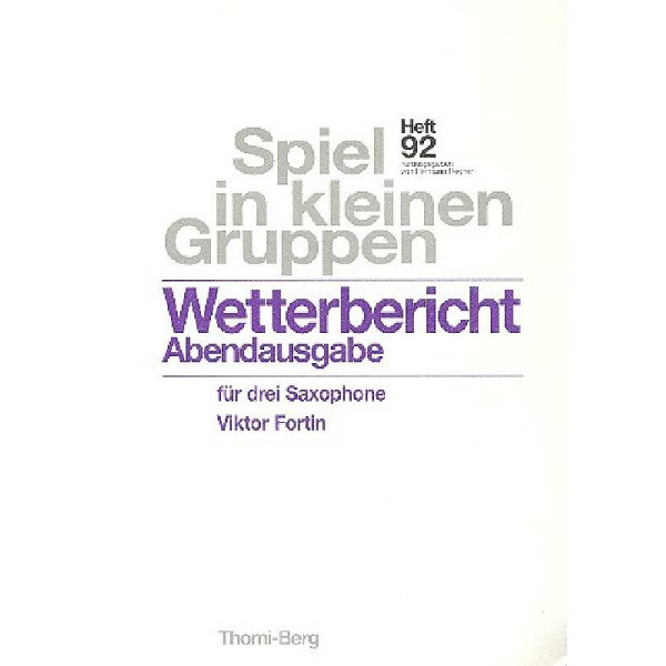 Wetterbericht Abendausgabe