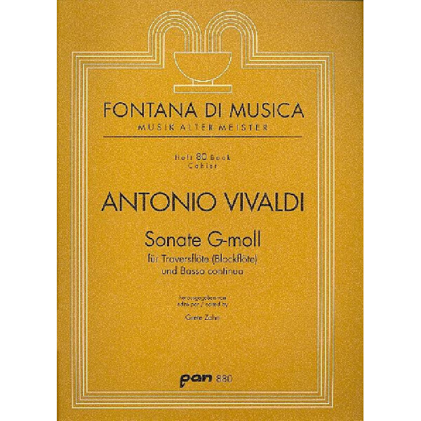 Sonate g-Moll für Traversflöte