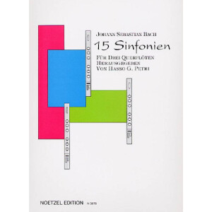 15 Sinfonien für 3 Flöten