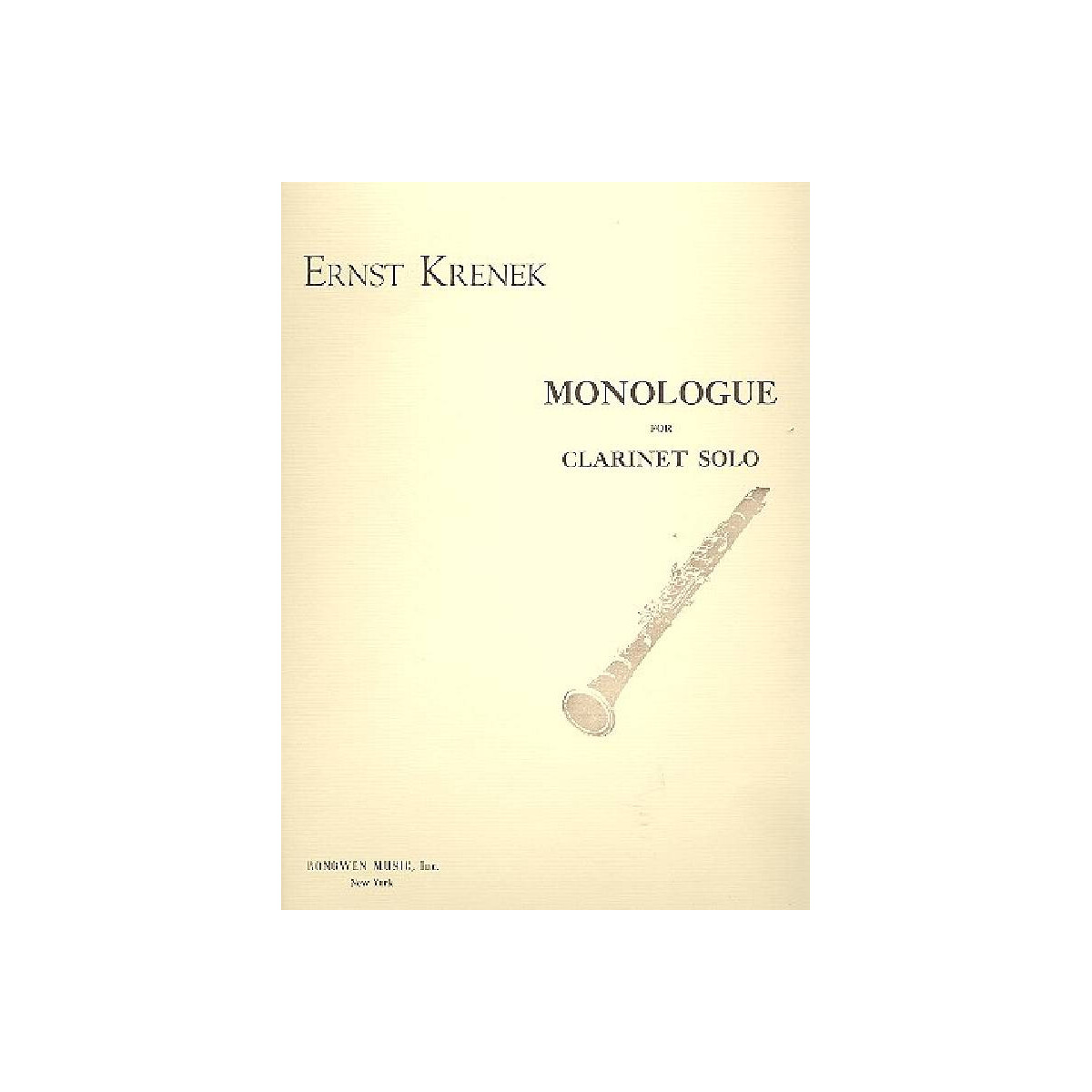 Monologue for clarinet solo box