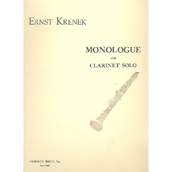 Monologue for clarinet solo