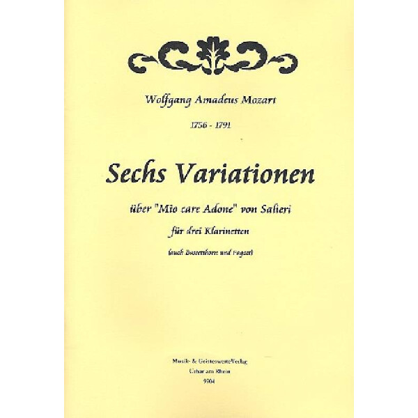 6 Variationen über Mio care adone