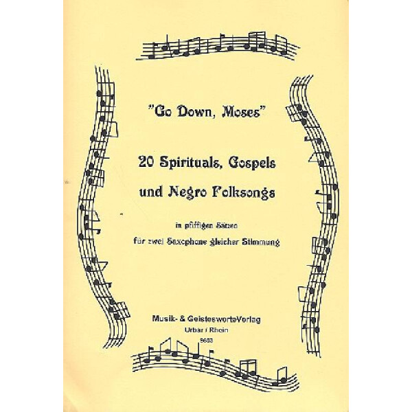 Go down Moses 20 Spirituals, Gospels