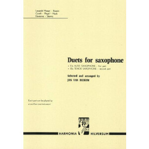 Duets for alto and tenor saxophone