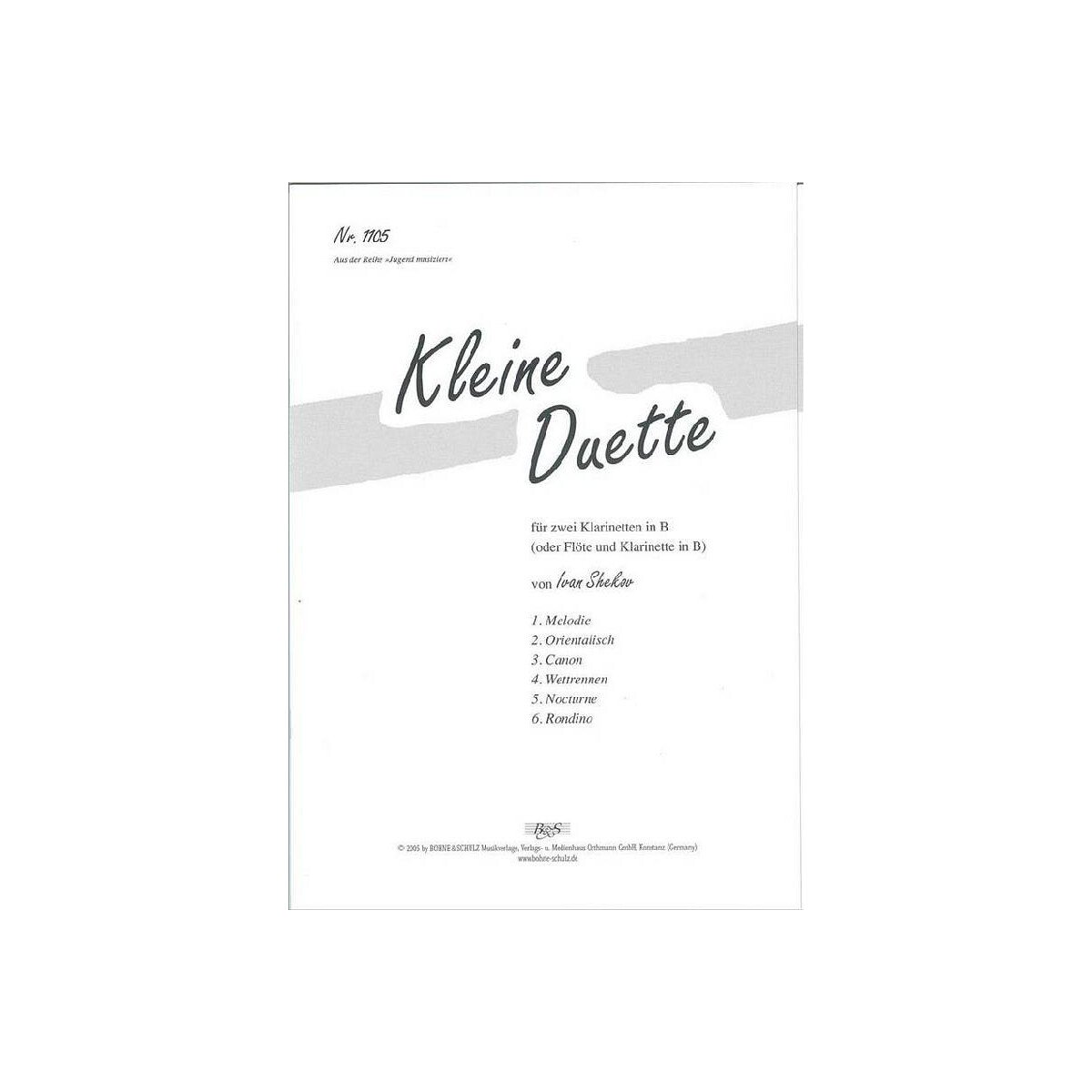 Kleine Duette für 2 Klarinetten