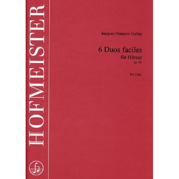 6 Duos faciles op.41 für 2 Hörner