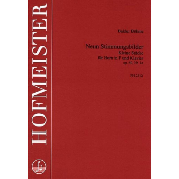 9 Stimmungsbilder op.60,1a für Horn in F
