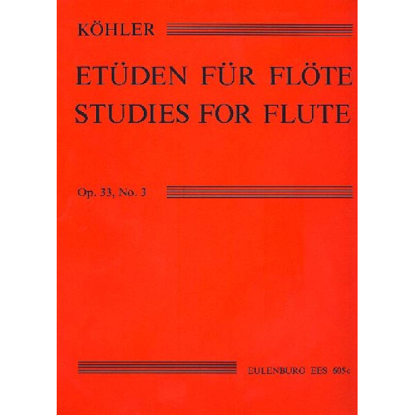 Etüden op.33,3 für Flöte